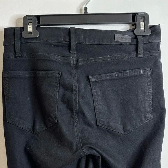 Paige   Hoxton Ultra-Skinny Ankle Jeans, Black Shadow - Picture 7 of 9
